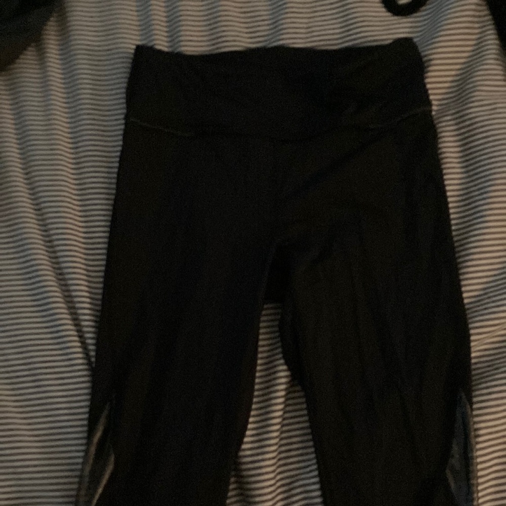 Alala leggings size xs black with sheer panels on side